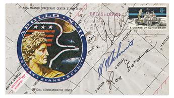 (ASTRONAUTS--APOLLO 16 & 17.) Two First Day Covers, Signed by the prime crew of Apollo 16 or 17